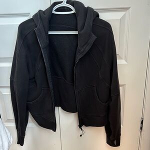 Black Hooded Jacket lululemon scuba zip hoodie